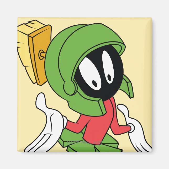 MARVIN THE MARTIAN™ Shrug Magnet (Front)