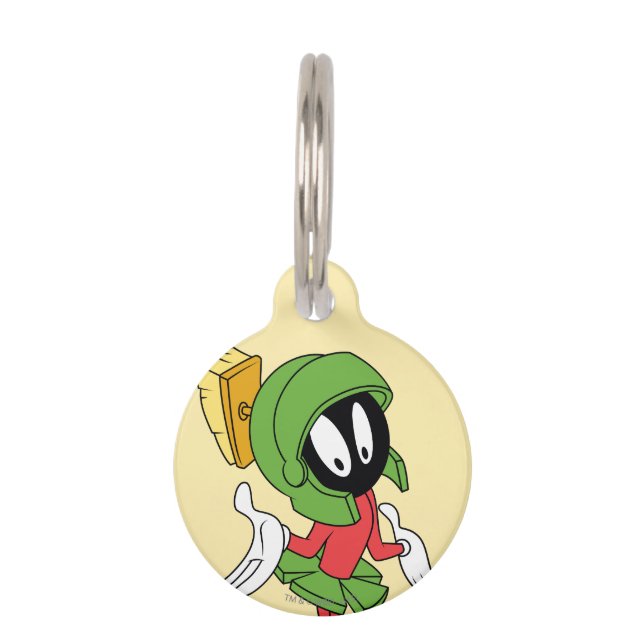 MARVIN THE MARTIAN™ Shrug Pet Tag (Front)
