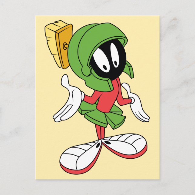 MARVIN THE MARTIAN™ Shrug Postcard (Front)