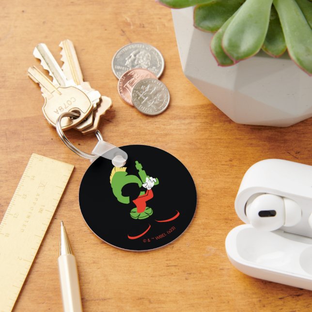 MARVIN THE MARTIAN™ Silhouette With Raygun Key Ring (Desk)