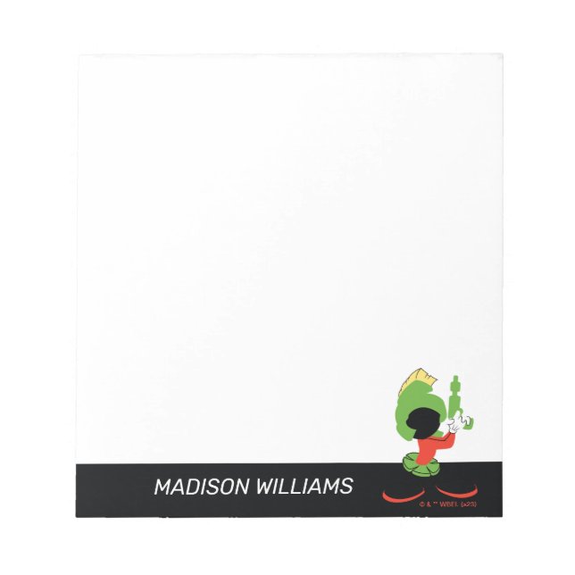 MARVIN THE MARTIAN™ Silhouette With Raygun Notepad (Front)