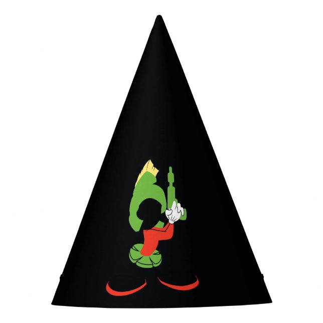MARVIN THE MARTIAN™ Silhouette With Raygun Party Hat (Front)