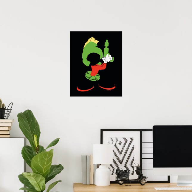 MARVIN THE MARTIAN™ Silhouette With Raygun Poster (Home Office)
