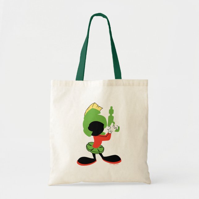 MARVIN THE MARTIAN™ Silhouette With Raygun Tote Bag (Front)