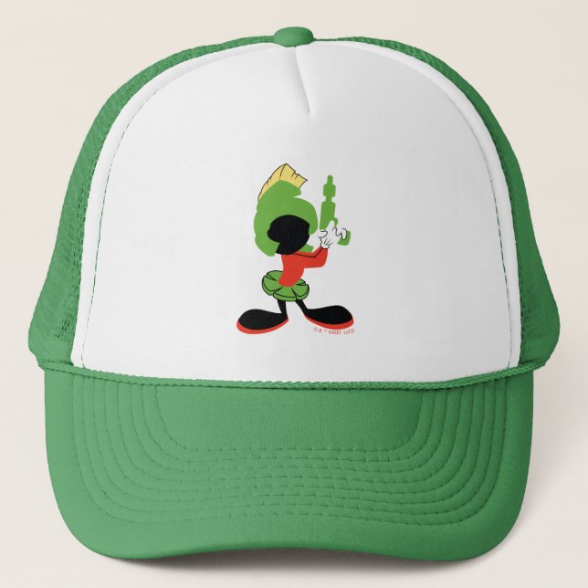 MARVIN THE MARTIAN™ Silhouette With Raygun Trucker Hat (Front)