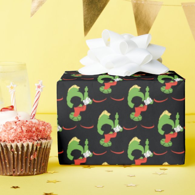 MARVIN THE MARTIAN™ Silhouette With Raygun Wrapping Paper (Birthday Party)