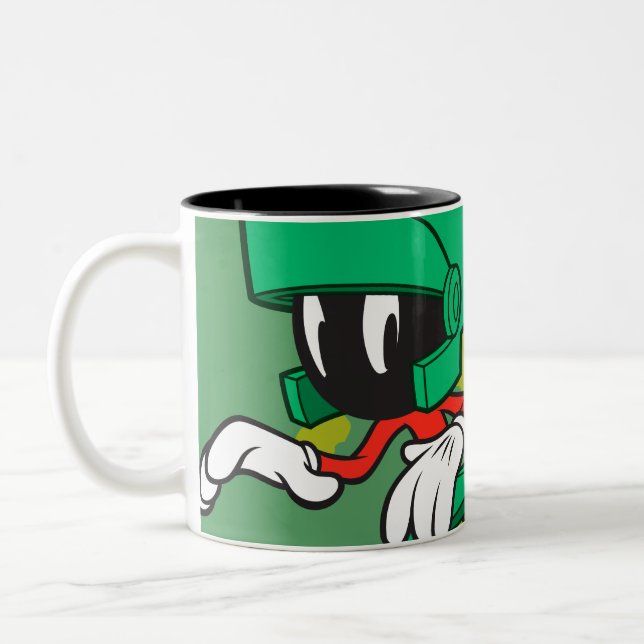 MARVIN THE MARTIAN™ Sneaking Two-Tone Coffee Mug (Left)
