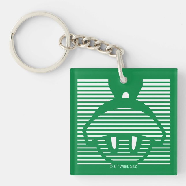 MARVIN THE MARTIAN™ Striped Icon Key Ring (Front)
