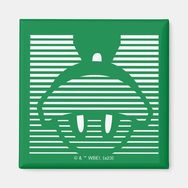 MARVIN THE MARTIAN™ Striped Icon Magnet (Front)