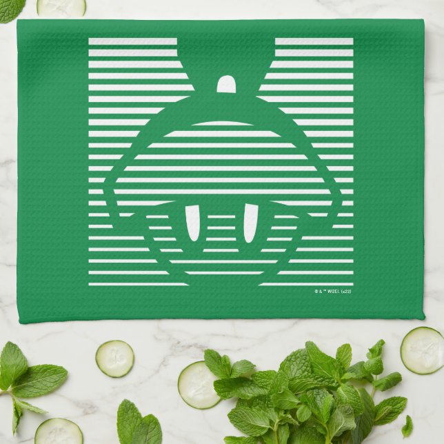 MARVIN THE MARTIAN™ Striped Icon Tea Towel (Folded)