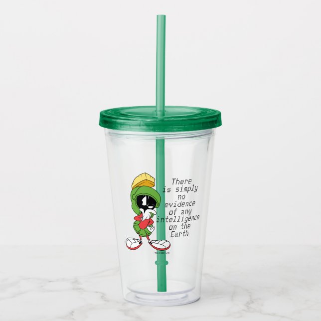 MARVIN THE MARTIAN™ Thinking Acrylic Tumbler (Front)