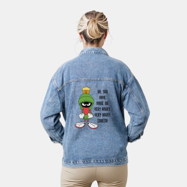 MARVIN THE MARTIAN™ Upset Denim Jacket (Model)