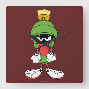 MARVIN THE MARTIAN™ Upset Square Wall Clock