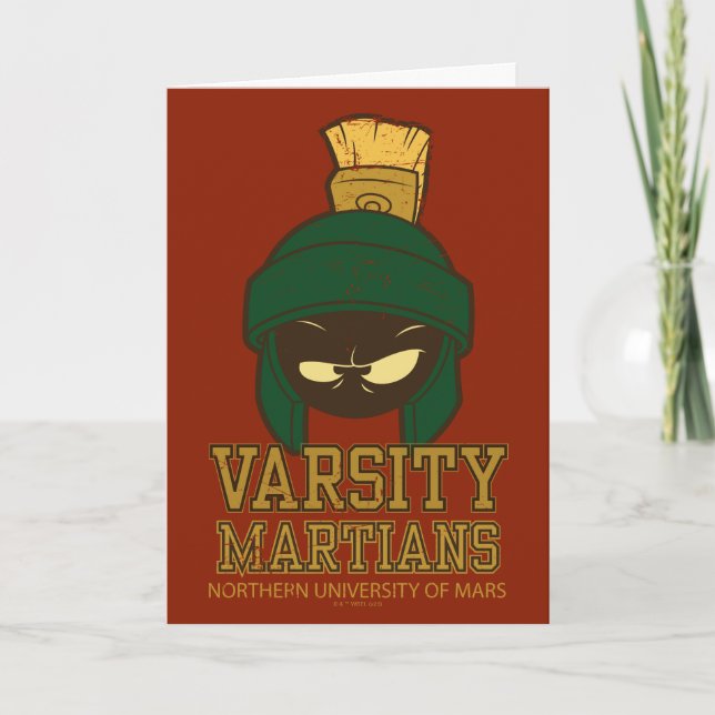 MARVIN THE MARTIAN™ Varsity Collegiate Graphic Card (Front)