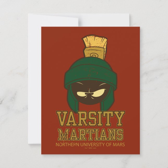 MARVIN THE MARTIAN™ Varsity Collegiate Graphic Card (Front)