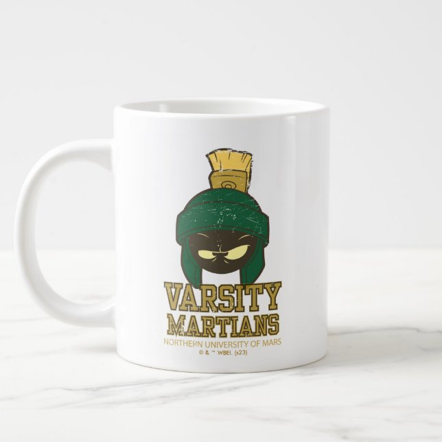 MARVIN THE MARTIAN™ Varsity Collegiate Graphic Large Coffee Mug (Left)