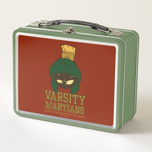 MARVIN THE MARTIAN™ Varsity Collegiate Graphic Metal Lunch Box (Front)
