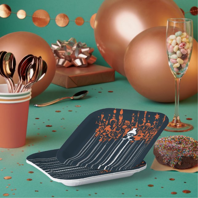 MARVIN THE MARTIAN™ Weapons of Mass Destruction Paper Plate (Multi)