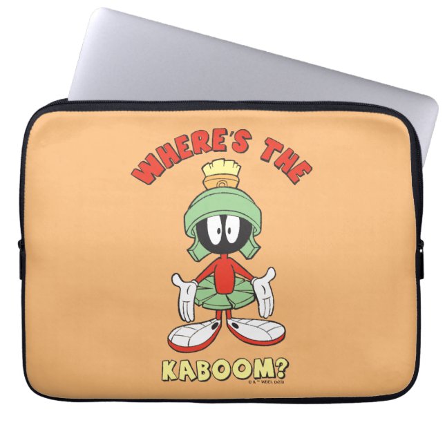 MARVIN THE MARTIAN™ Where's the Kaboom? Laptop Sleeve (Front)