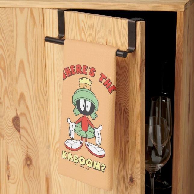 MARVIN THE MARTIAN™ Where's the Kaboom? Tea Towel (Thirds Fold)