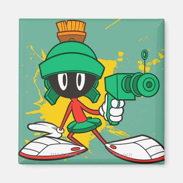 MARVIN THE MARTIAN™ With a Laser Magnet (Front)