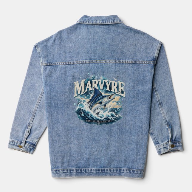 Marvyre Ocean Adventure  Denim Jacket (Back)