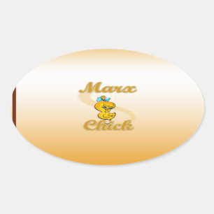 Marx Chick Oval Sticker