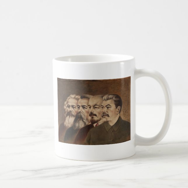 Marx, Engels, Lenin, and Stalin Coffee Mug (Right)