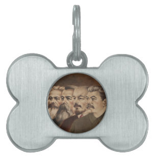Marx, Engels, Lenin, and Stalin Pet ID Tag