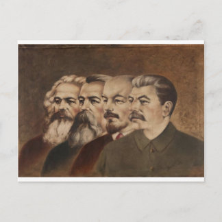 Marx, Engels, Lenin, and Stalin Postcard