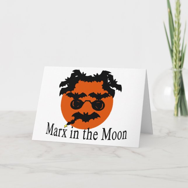 MARX IN THE MOON CARD (Front)