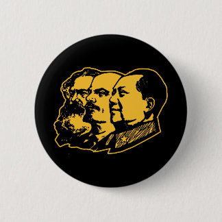 Marx Lenin Mao Portrait 6 Cm Round Badge