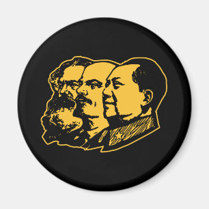 Marx Lenin Mao Portrait Magnet