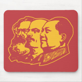Marx Lenin Mao Portrait Mouse Mat
