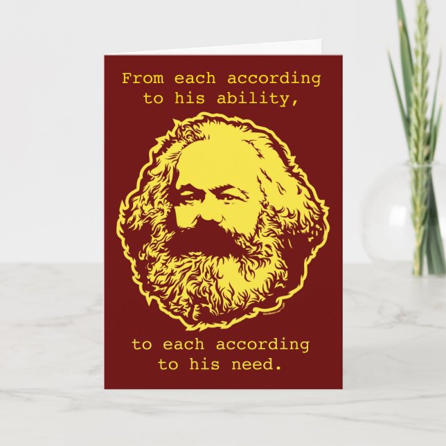 Marxist Birthday Card (Front)