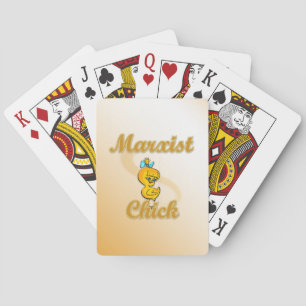 Marxist Chick Playing Cards