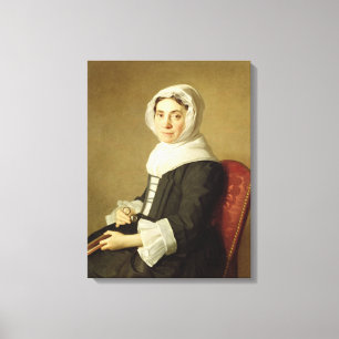 Mary Adam, 1754 (oil on canvas) Canvas Print