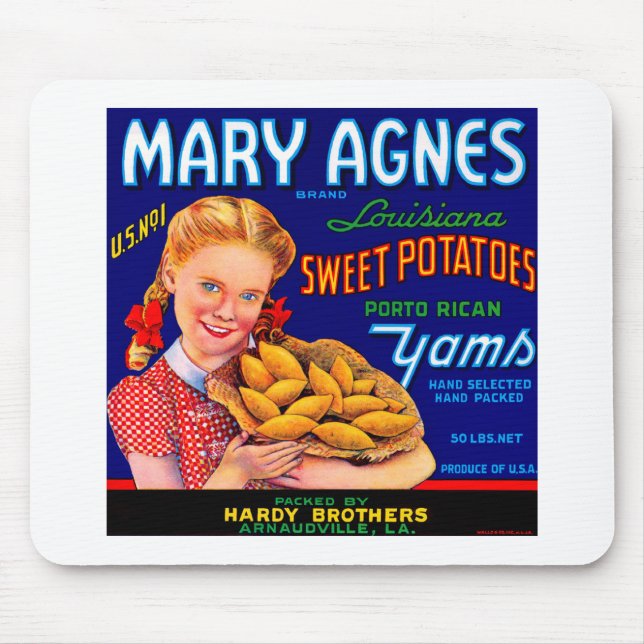 Mary Agnes Louisiana Yams Mouse Mat (Front)
