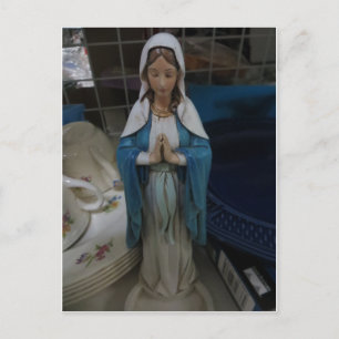 Mary Among Dishes Postcard