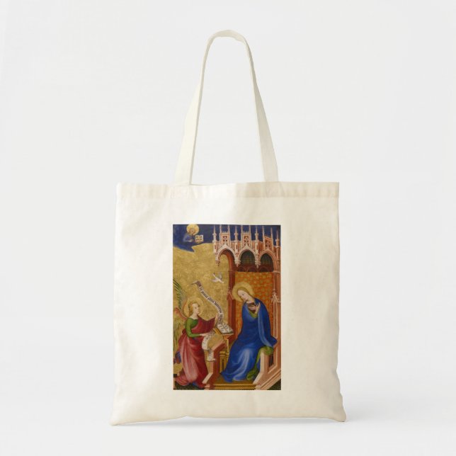 Mary and Angel of Annunciation Tote Bag (Front)