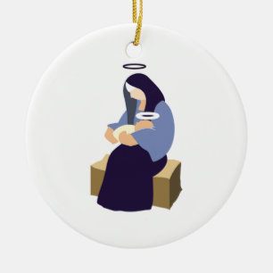 Mary and Baby Jesus Ornament