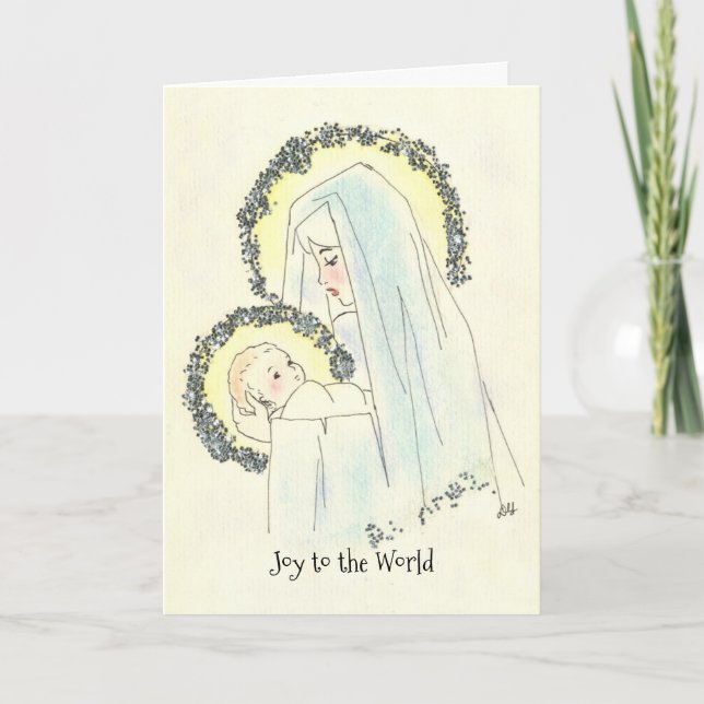 Mary and Child Christmas Card (Front)