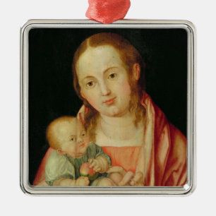 Mary and her Child Metal Tree Decoration
