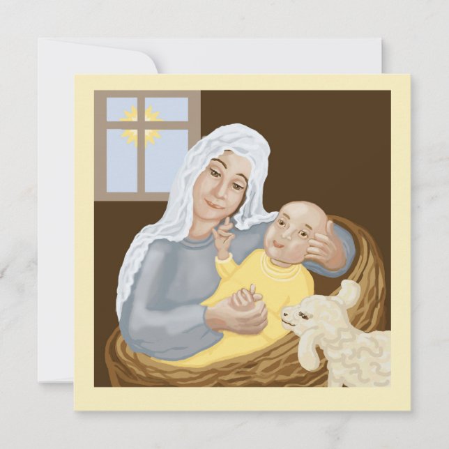 Mary and Jesus Holiday Card (Front)