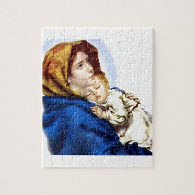 Mary and Jesus Jigsaw Puzzle (Vertical)