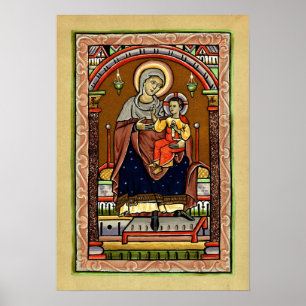 Mary and Jesus Poster