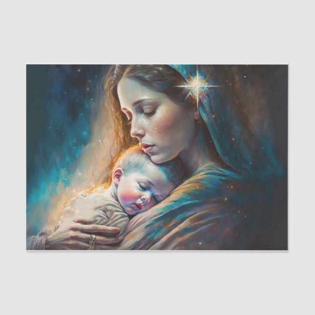 Mary and Jesus Tissue Paper (Front)