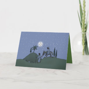 Mary and Joseph, Christmas card. Holiday Card