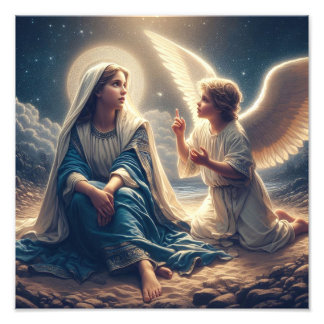 Mary and the Angel Photo Print