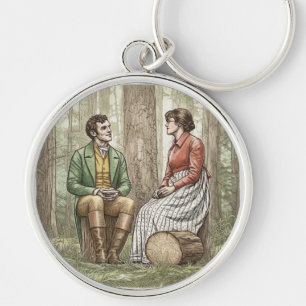 Mary and Tom from "The Other Bennet Sister" Key Ring